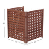 3 Panel Outdoor Air Conditioner Fence Screen