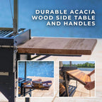 Heavy-Duty Argentine Santa Maria Heritage Wood Fire And Charcoal BBQ Grill
