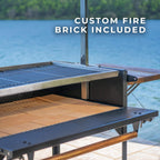 Heavy-Duty Argentine Santa Maria Heritage Wood Fire And Charcoal BBQ Grill