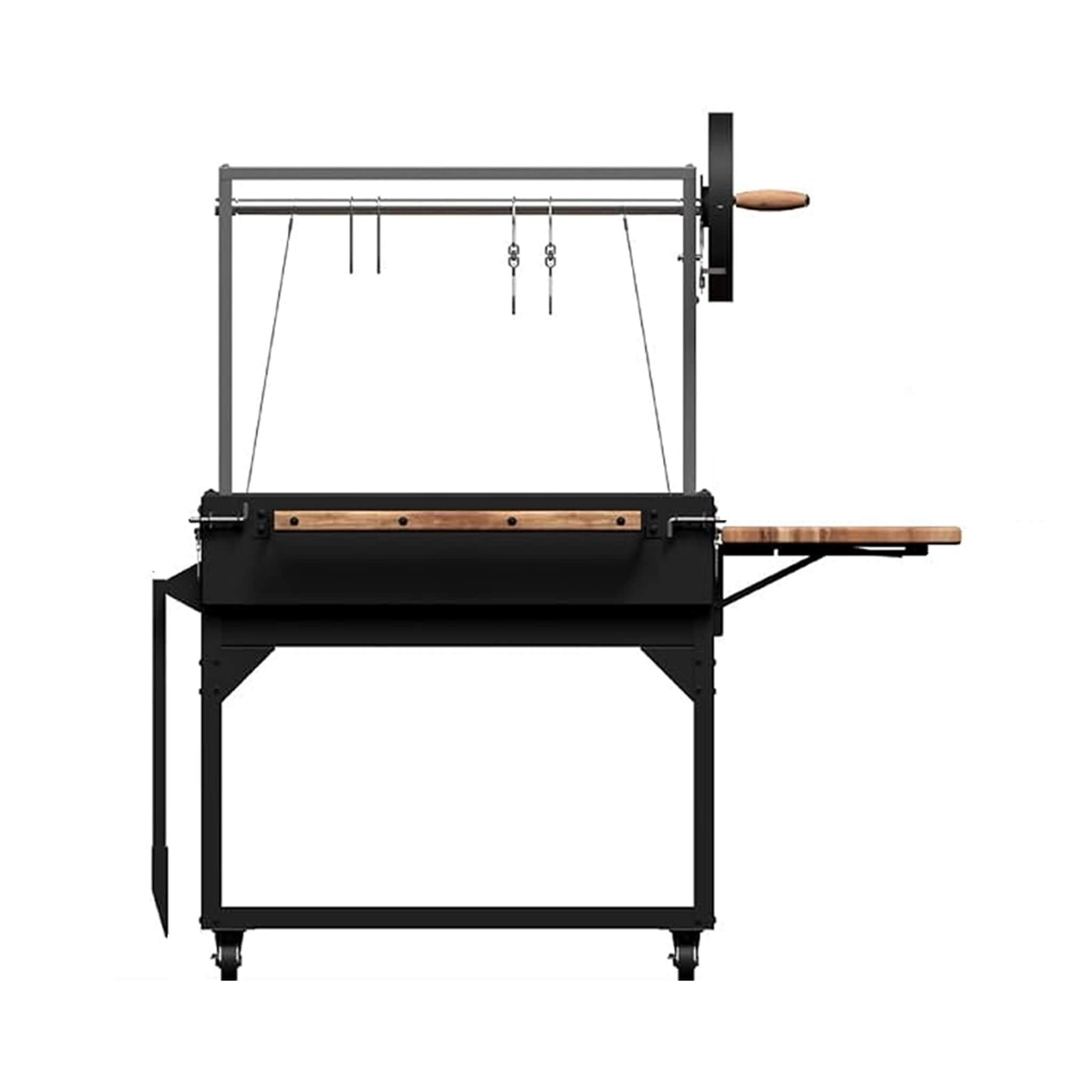 Heavy-Duty Argentine Santa Maria Heritage Wood Fire And Charcoal BBQ Grill