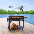 Heavy-Duty Argentine Santa Maria Heritage Wood Fire And Charcoal BBQ Grill