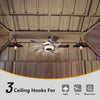 12' x 16' Hardtop Gazebo Outdoor Aluminum Gazebo with Double Canopy