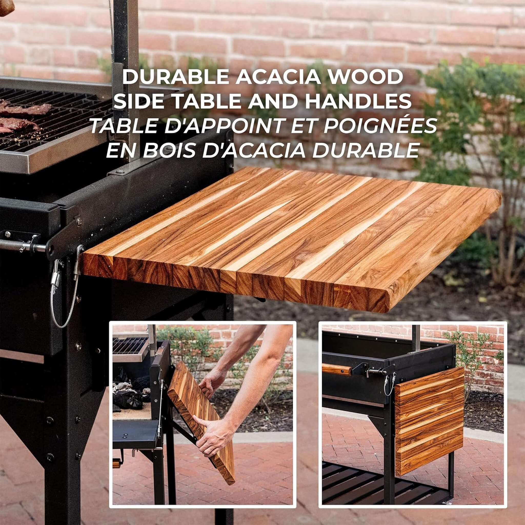 5 X 2 FT Heavy-Duty Argentine Santa Maria Wood Fire And Charcoal BBQ Grill With Brasero