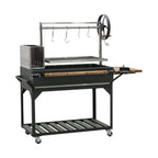 5 X 2 FT Heavy-Duty Argentine Santa Maria Wood Fire And Charcoal BBQ Grill With Brasero