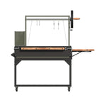 5 X 2 FT Heavy-Duty Argentine Santa Maria Wood Fire And Charcoal BBQ Grill With Brasero