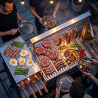 5 X 3 FT Heavy-Duty Argentine Santa Maria All-In-One BBQ Grill With Brasero