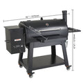 Portable Charcoal Grill Propane Gas Grills with Cover and Cart Heavy Duty Iron BBQ Grill for Outdoor Cooking Barbecue