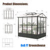 06 X 08 FT Heavy-Duty Outdoor Polycarbonate Greenhouse With Fully Automatic Temperature Control Vent