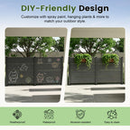 50" W x 49" H Outdoor Privacy Screen, Air Conditioner Fence