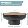 32 Inch round Fire Pit Table with Fire Pit Grill, Extra Thick, Heavy Duty Fire Bowl, Deep Outdoor Firepit, Wood Burning Firepits for outside Patio, Backyard Fire Pits, Large BBQ Pit