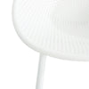 Modern Gable Outdoor Barstool Set of 2 in White