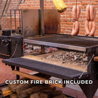 9 X 2 FT Extra-Large Argentine Santa Maria Wood Fire And Charcoal BBQ Grill With Brasero