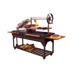 9 X 2 FT Extra-Large Argentine Santa Maria Wood Fire And Charcoal BBQ Grill With Brasero