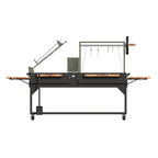 9 X 2 FT Extra-Large Argentine Santa Maria Wood Fire And Charcoal BBQ Grill With Brasero