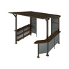 9 X 10 Ft  Premium Outdoor Hardtop Grill Gazebo with Shelves