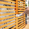 Outsunny Wood Air Conditioner Fence, Outdoor Privacy Screen Potting Table
