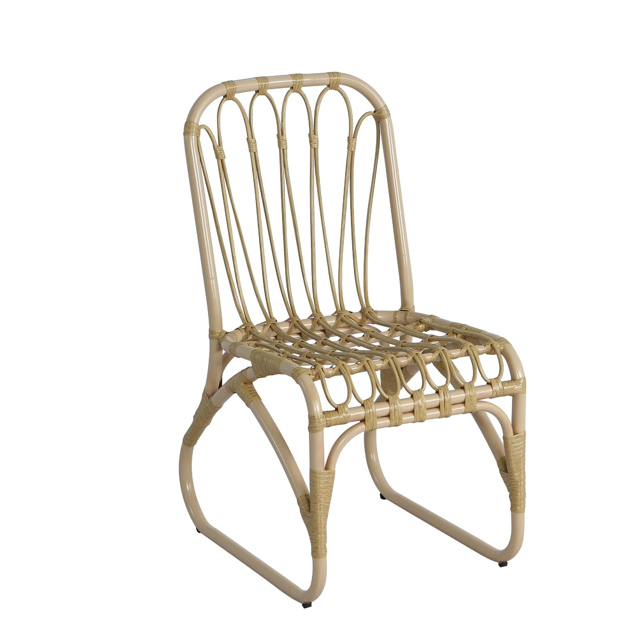 Outdoor Wicker Dining Chairs With Washable Cushions (Set of 2)