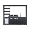 Blaze 108-Inch 6-Burner 85K BTU Deluxe Stainless Steel Liquid Propane Outdoor Kitchen Grill Island With Wine Cooler, Rotisserie, Cabinets, And Granite Countertops