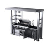 Blaze 108-Inch 6-Burner 85K BTU Deluxe Stainless Steel Liquid Propane Outdoor Kitchen Grill Island With Wine Cooler, Rotisserie, Cabinets, And Granite Countertops