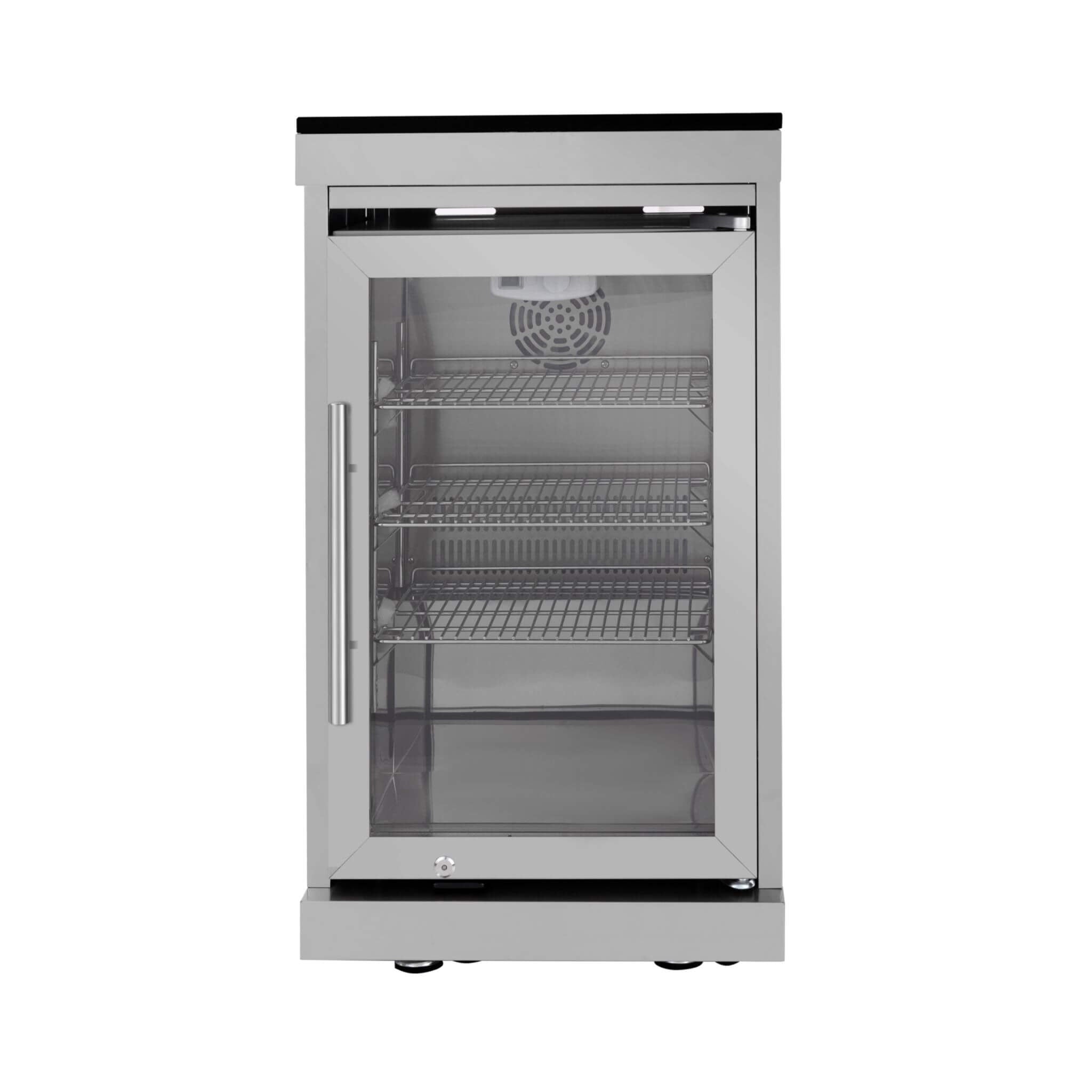 Blaze 108-Inch 6-Burner 85K BTU Deluxe Stainless Steel Liquid Propane Outdoor Kitchen Grill Island With Wine Cooler, Rotisserie, Cabinets, And Granite Countertops