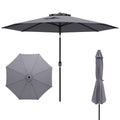 10 Feet Outdoor Patio Umbrella with Tilt Adjustment and Crank - available in 7 colors