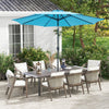 10 Feet Outdoor Patio Umbrella with Tilt Adjustment and Crank - available in 7 colors