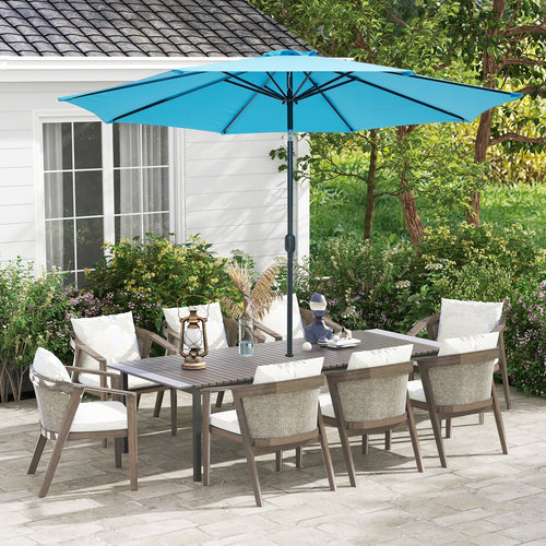 10 Feet Outdoor Patio Umbrella with Tilt Adjustment and Crank - available in 7 colors