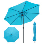 10 Feet Outdoor Patio Umbrella with Tilt Adjustment and Crank - available in 7 colors