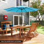 10 Feet Outdoor Patio Umbrella with Tilt Adjustment and Crank - available in 7 colors