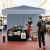 10 X 10 FT Pop up Canopy Tent Outdoor Patio Commercial Sunshade Shelter with 4 Sidewalls