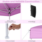 10 X 10 FT Pop up Canopy Tent Outdoor Patio Commercial Sunshade Shelter with 4 Sidewalls