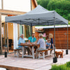 10 x 10 FT Outdoor Pop up Canopy Tent - Easy Setup Gazebo Shelter with Wheeled Bag