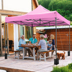 10 x 10 FT Outdoor Pop up Canopy Tent - Easy Setup Gazebo Shelter with Wheeled Bag