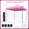 10 x 10 FT Outdoor Pop up Canopy Tent - Easy Setup Gazebo Shelter with Wheeled Bag