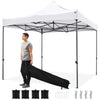 10 x 10 FT Outdoor Pop up Canopy Tent - Easy Setup Gazebo Shelter with Wheeled Bag