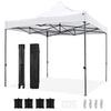 10 x 10 FT Outdoor Pop up Canopy Tent - Easy Setup Gazebo Shelter with Wheeled Bag