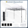 10 x 10 FT Outdoor Pop up Canopy Tent - Easy Setup Gazebo Shelter with Wheeled Bag