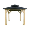 10 X 10 FT Premium Outdoor Patio Hardtop Gazebo W/ Double Steel Roof