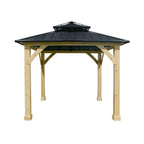 10 X 10 FT Premium Outdoor Patio Hardtop Gazebo W/ Double Steel Roof