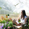 10 X 16 FT Extra Large Heavy-Duty Backyard Polycarbonate Aluminum Greenhouse With Sliding Doors And Vents