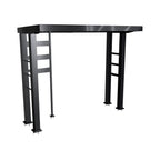 Imperial 110-Inch 4-Burner 72K BTU Deluxe Stainless Steel Outdoor Kitchen Grill Island With Wine Cooler, Rotisserie, Cabinets, And Granite Countertops