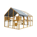 110-Inch Large Outdoor Pet Playpen - Chicken Coop With Waterproof Cover