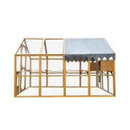 110-Inch Large Outdoor Pet Playpen - Chicken Coop With Waterproof Cover