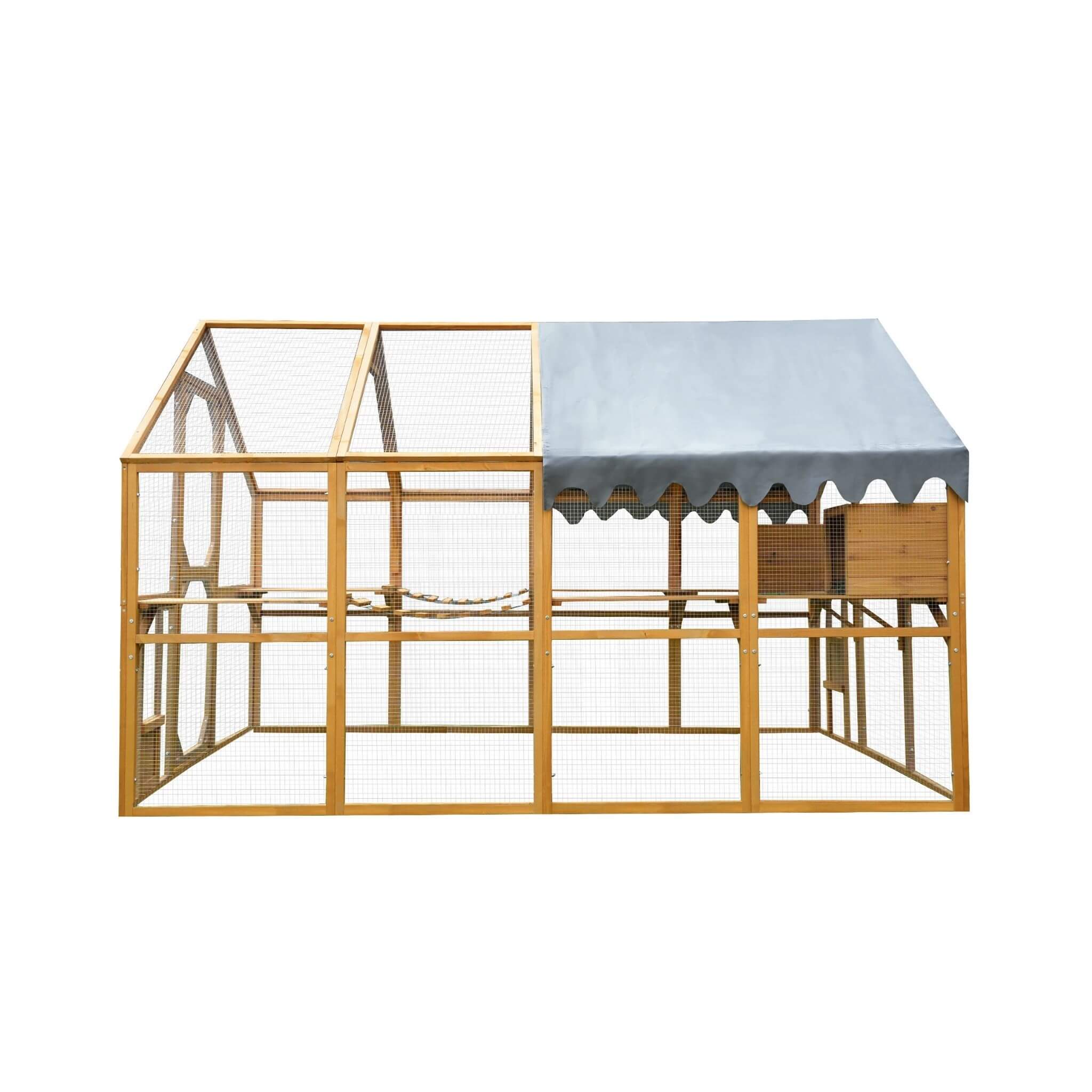 110-Inch Large Outdoor Pet Playpen - Chicken Coop With Waterproof Cover