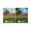 110-Inch Large Outdoor Pet Playpen - Chicken Coop With Waterproof Cover