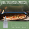 112-Inch 4-Burner 108K BTU Outdoor Kitchen Island With Pizza Oven, Rotisserie & Refrigerator