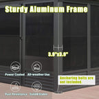 11 X 14 FT  Meridian Premium Four Season Outdoor Aluminum Hardtop Gazebo Sunroom