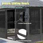 11 X 14 FT  Meridian Premium Four Season Outdoor Aluminum Hardtop Gazebo Sunroom
