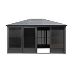 11 X 14 FT  Meridian Premium Four Season Outdoor Aluminum Hardtop Gazebo Sunroom