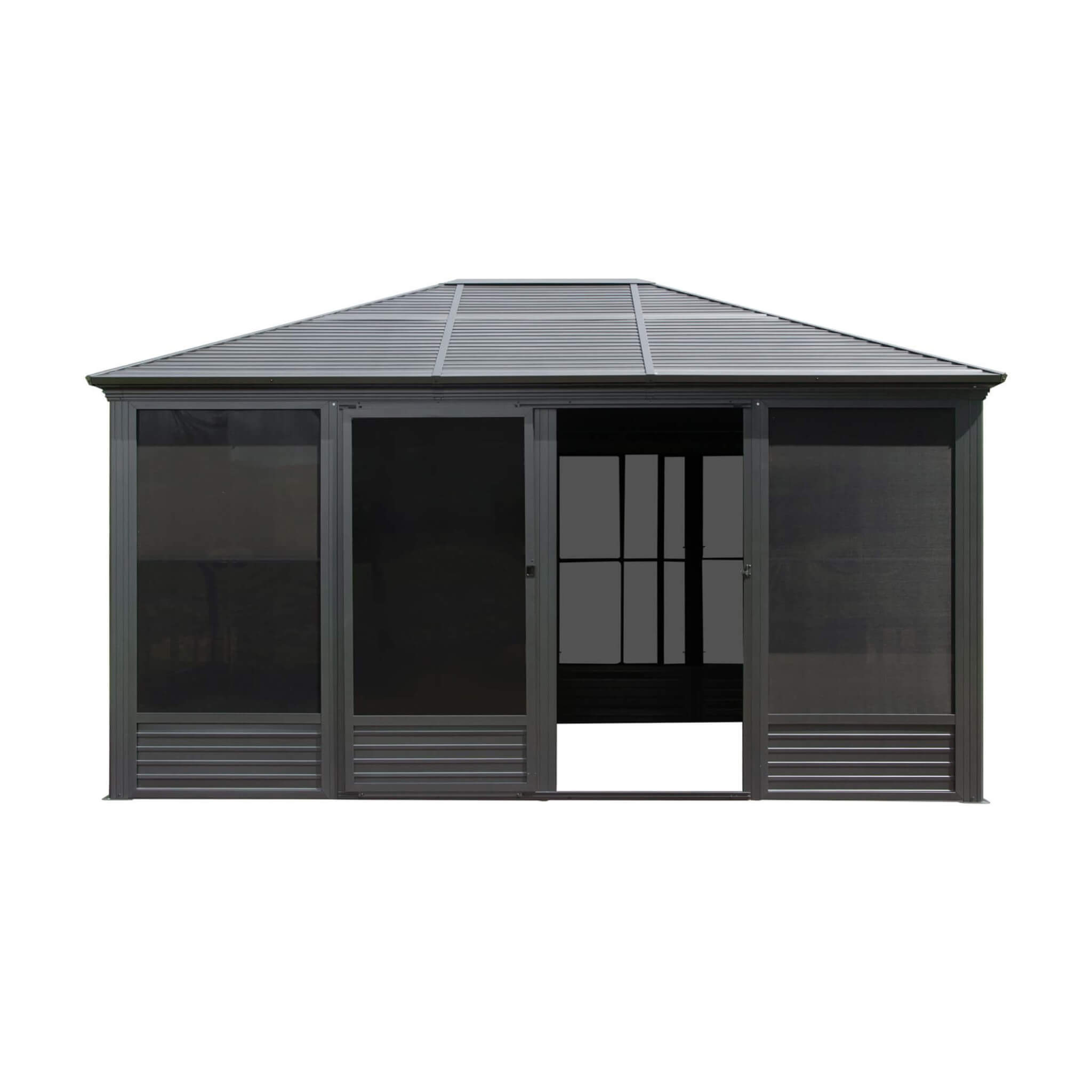 11 X 14 FT  Meridian Premium Four Season Outdoor Aluminum Hardtop Gazebo Sunroom